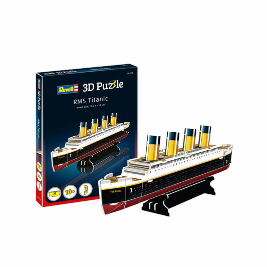 Revell 3D Puzzle RMS Titanic, Kreuzfahrtschiff, 3D-Bausatz, 30 Teile, 00112