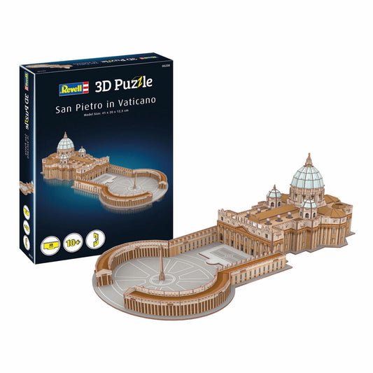 Revell 3D Puzzle Petersdom, San Pietro in Vaticano, Vatikan, 68 Teile, ab 10 Jahren, 00208