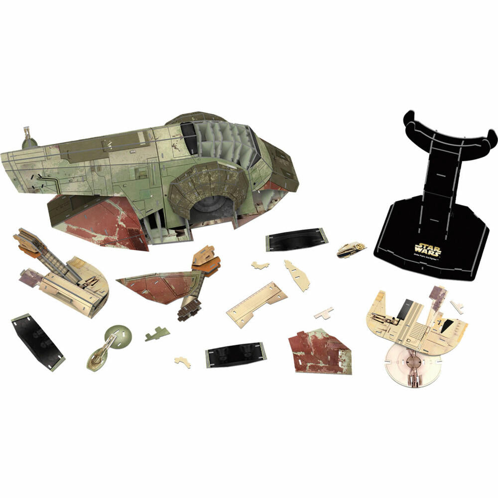 Revell 3D Bausatz The Mandalorian: BOBA FETTS STARFIGHTER, Kartonmodellbausatz, Kampfschiff, 130 Teile, ab 8 Jahre, 00320