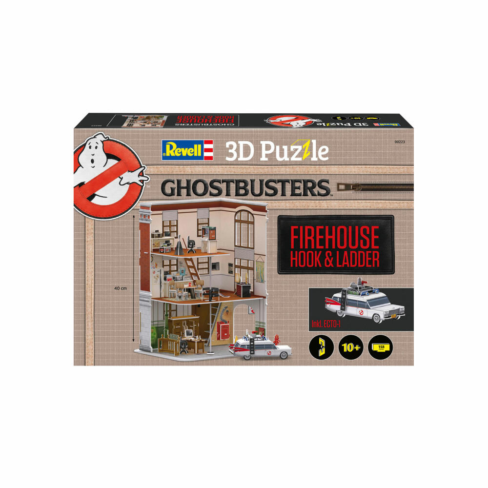 Revell 3D Puzzle Ghostbusters Firestation, Filmlocation, 3D-Steckpuzzle, 130 Teile, 00223