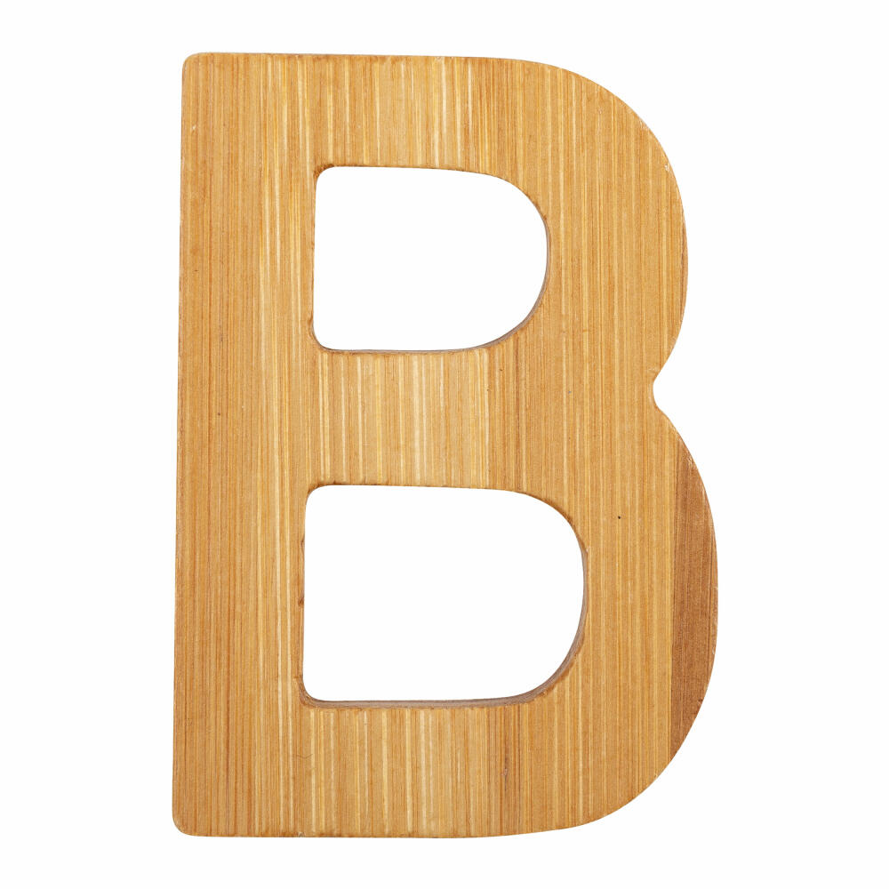 small foot design ABC letters bamboo B