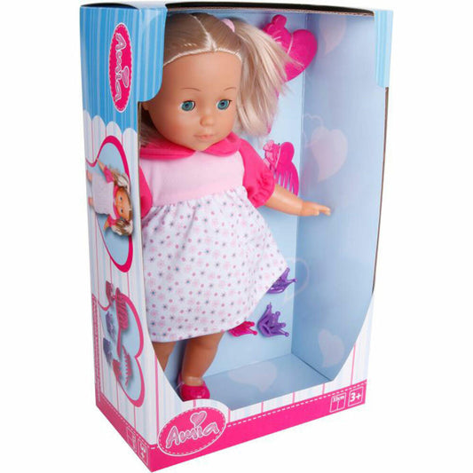 Amia doll with hair, 33 cm, including accessories