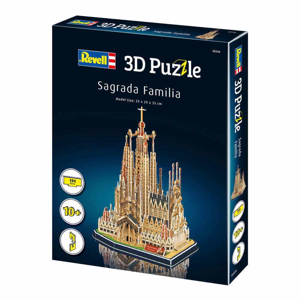 Revell 3D Puzzle Basilika La Sagrada Familia, Spanien, 194 Teile, ab 10 Jahren, 00206