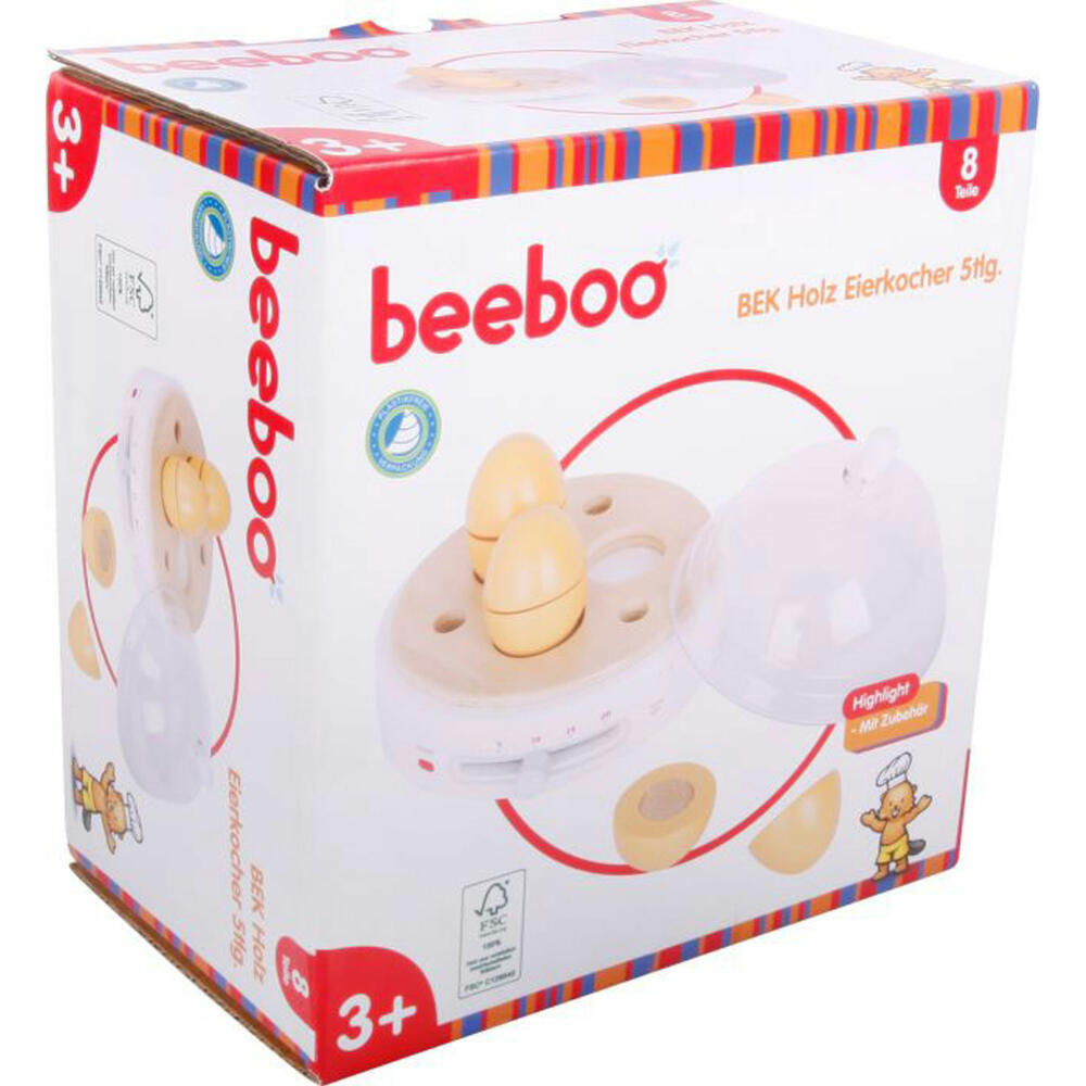 Beeboo Kitchen Wooden Egg Cooker 5-piece