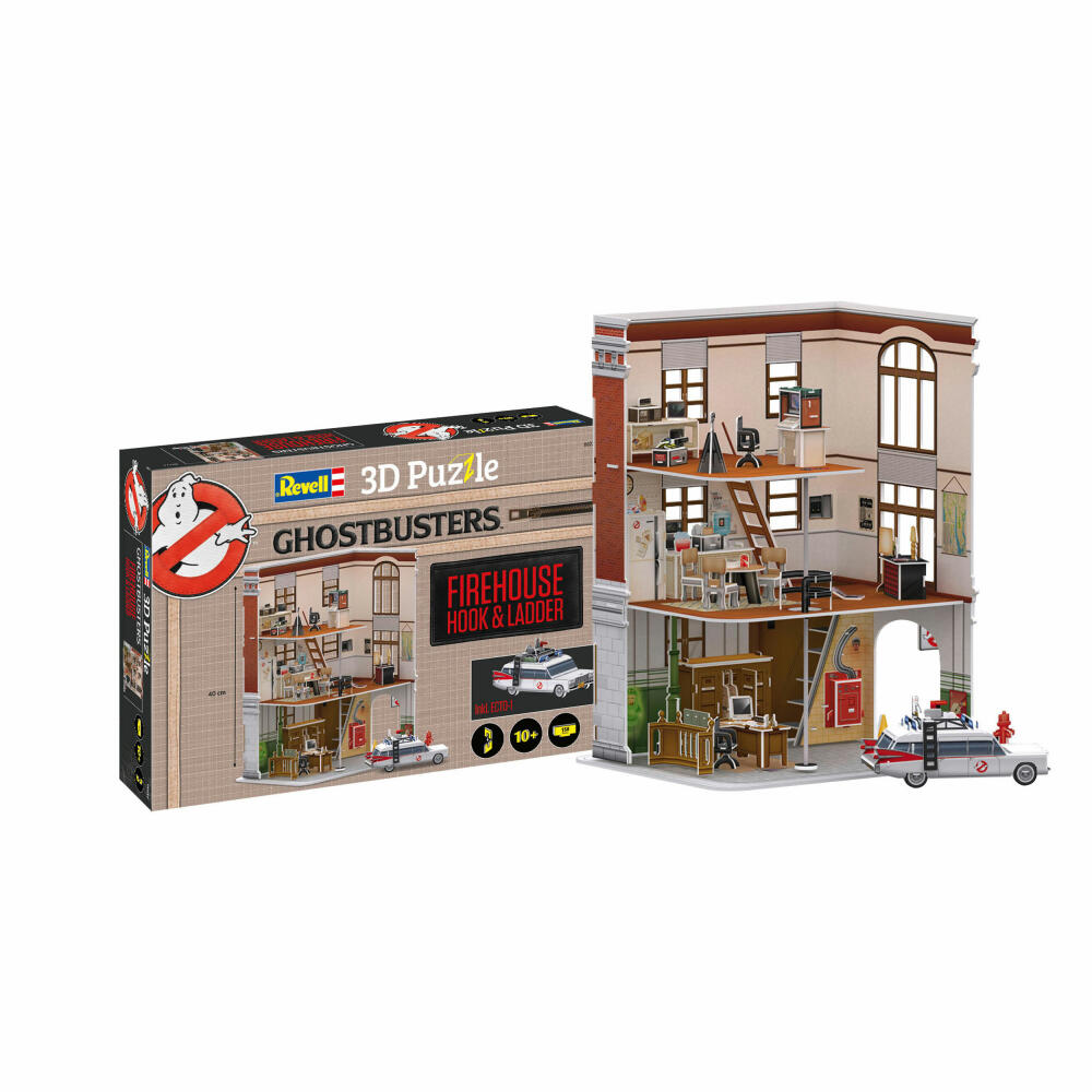 Revell 3D Puzzle Ghostbusters Firestation, Filmlocation, 3D-Steckpuzzle, 130 Teile, 00223