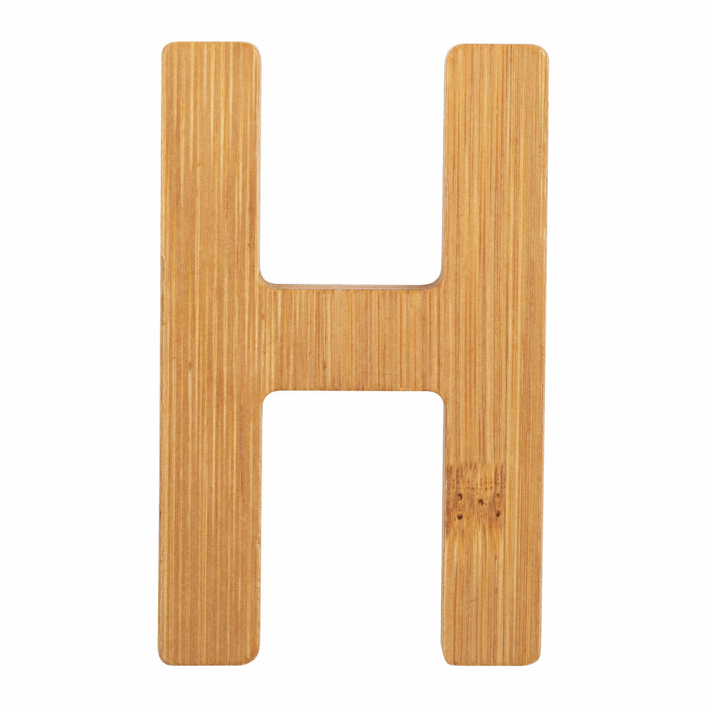 small foot design ABC letters bamboo H