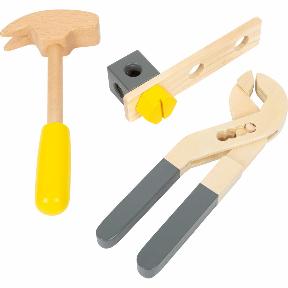 Legler small foot Werkzeugkasten 2in1 Miniwob, Werkzeug Kasten, Werkstatt, Rollenspielzeug, Kinder, 11809