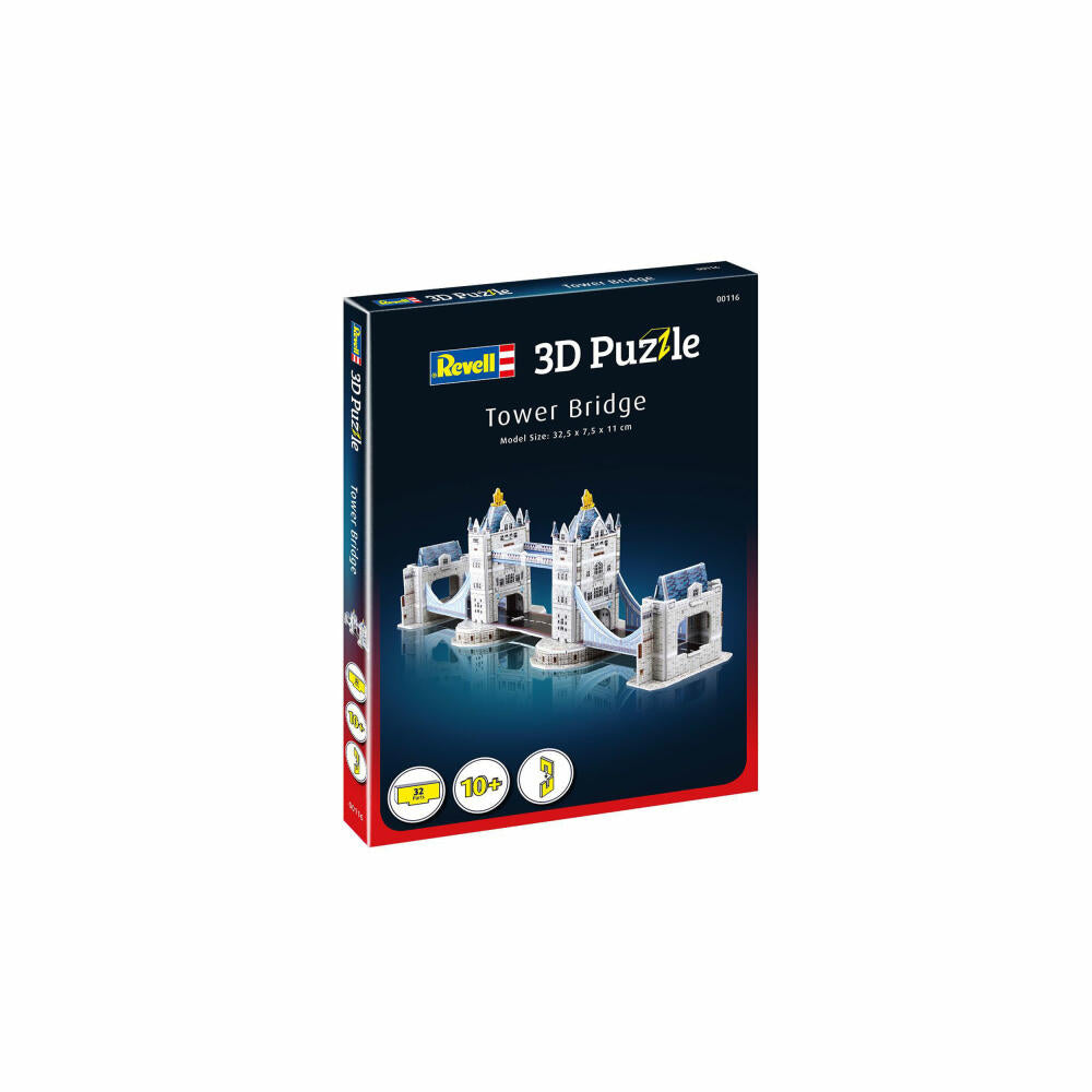 Revell 3D Puzzle Tower Bridge, Sehenswürdigkeit, 3D-Steckpuzzle, 32 Teile, 00116