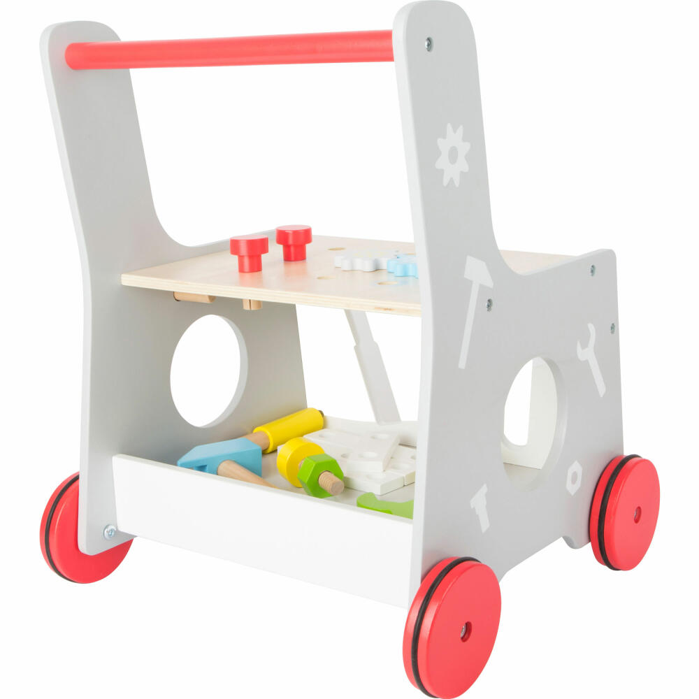 Legler small foot Lauflernwagen Werkzeug, Lauflerner, Lauflern Wagen, Baby Spielzeug, Holz, 10614