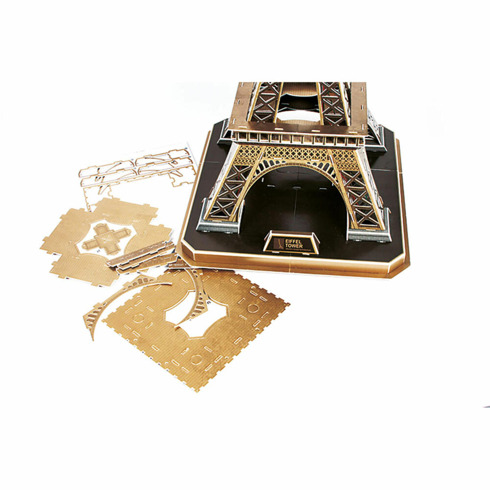 Revell 3D Puzzle Eiffelturm, LED Edition, mit Beleuchtung, 84 Teile, ab 10 Jahren, 00150