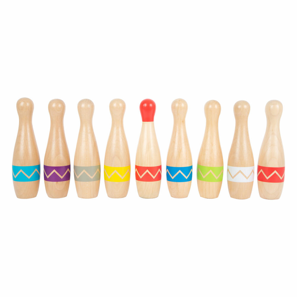 Legler Kegelspiel Active, Kegelspielzeug, Kegel-Set, Bowling-Set, Holz, 11912