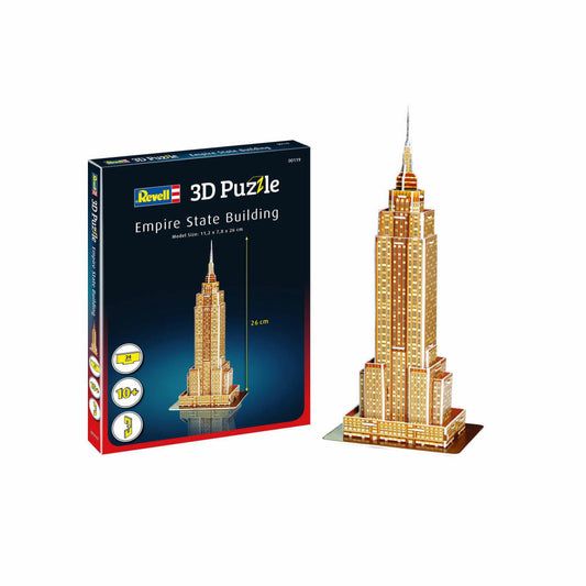 Revell 3D Puzzle Empire State Building, Sehenswürdigkeit, 3D-Steckpuzzle, 24 Teile, 00119
