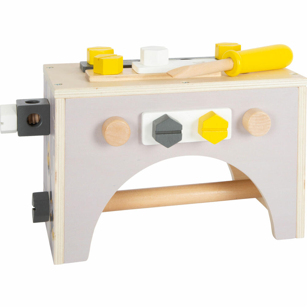Legler small foot Werkzeugkasten 2in1 Miniwob, Werkzeug Kasten, Werkstatt, Rollenspielzeug, Kinder, 11809