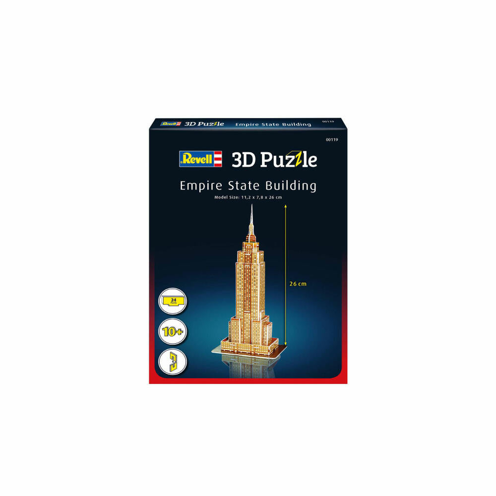 Revell 3D Puzzle Empire State Building, Sehenswürdigkeit, 3D-Steckpuzzle, 24 Teile, 00119