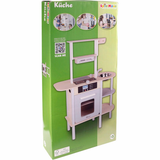 SpielMaus Holz Wooden Kitchen 70 x 34 x 85 cm