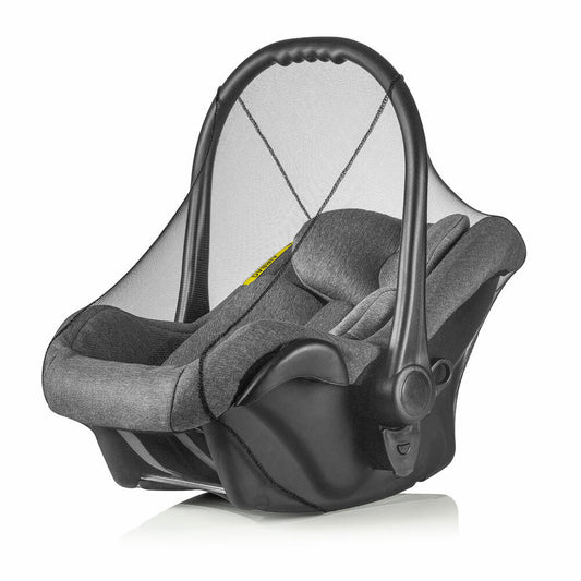 reer BiteSafe Insektenschutz für Babyschale, Moskitonetz, Mückennetz, Fliegennetz, Polyester, Schwarz, 87011