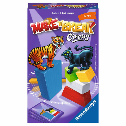 Ravensburger Bring-along Games Make 'n' Break Circus, Skill Game, Action Game, Skill, Children's Game, Children's Game, 23445 5
