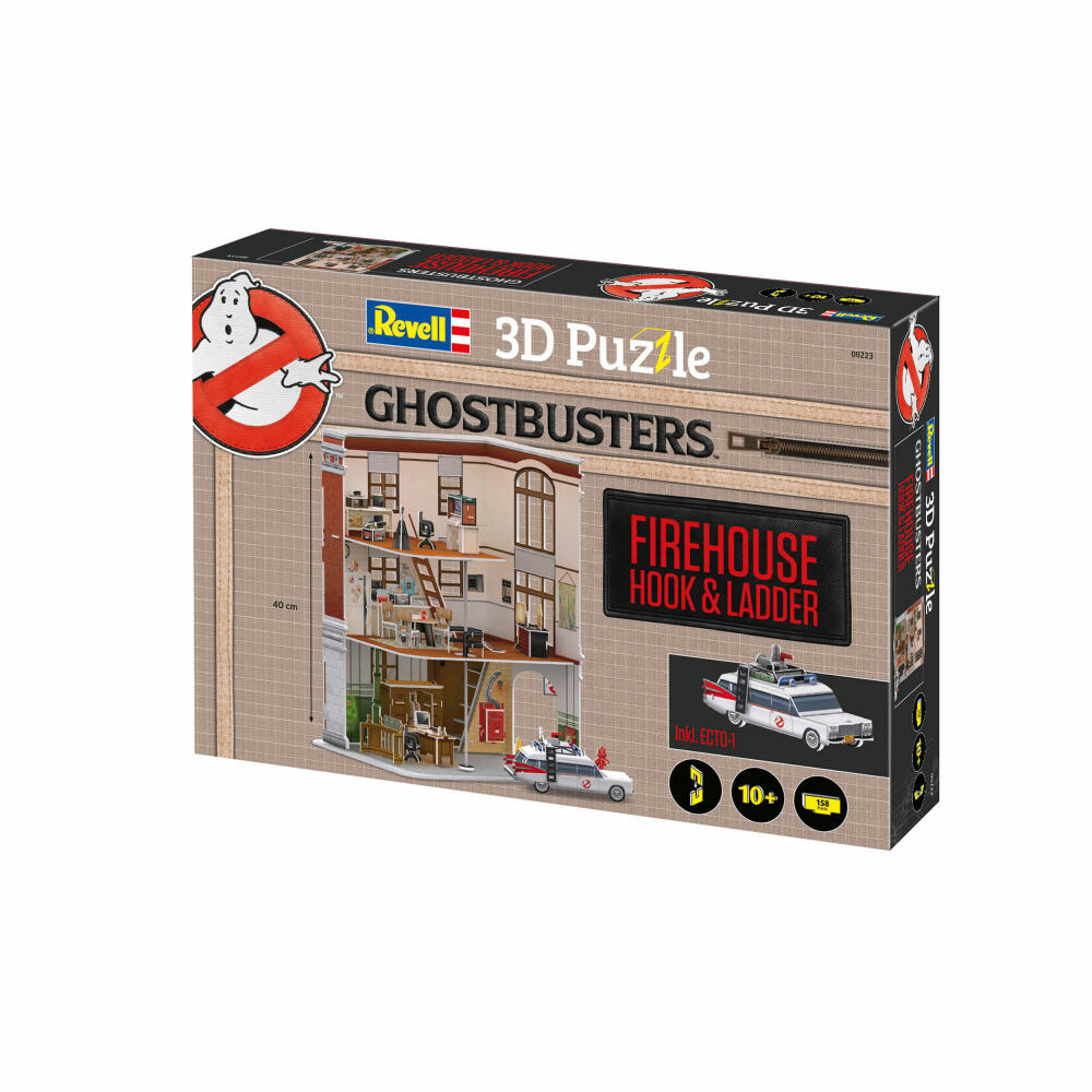 Revell 3D Puzzle Ghostbusters Firestation, Filmlocation, 3D-Steckpuzzle, 130 Teile, 00223