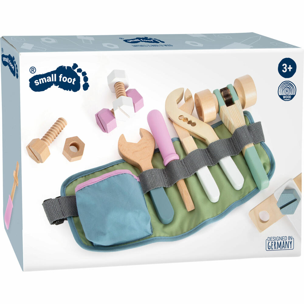 Legler small foot Werkzeuggürtel Nordic, 15-tlg., Werkzeug Gürtel, Rollenspielzeug, Werkstatt, 11874