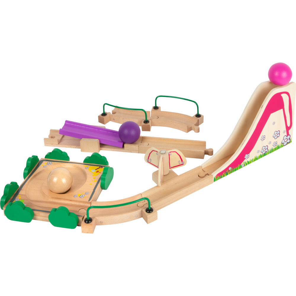 Legler small foot Kugelbahn Junior Spielplatz, Kugel Bahn, Kullerbahn, Kinder Spielzeug, 11379