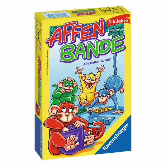 Ravensburger Mitbringspiele Monkey Gang, Collecting Game, Color Matching Game, Matching Game, Children's Game, Children's Game, 23114 0