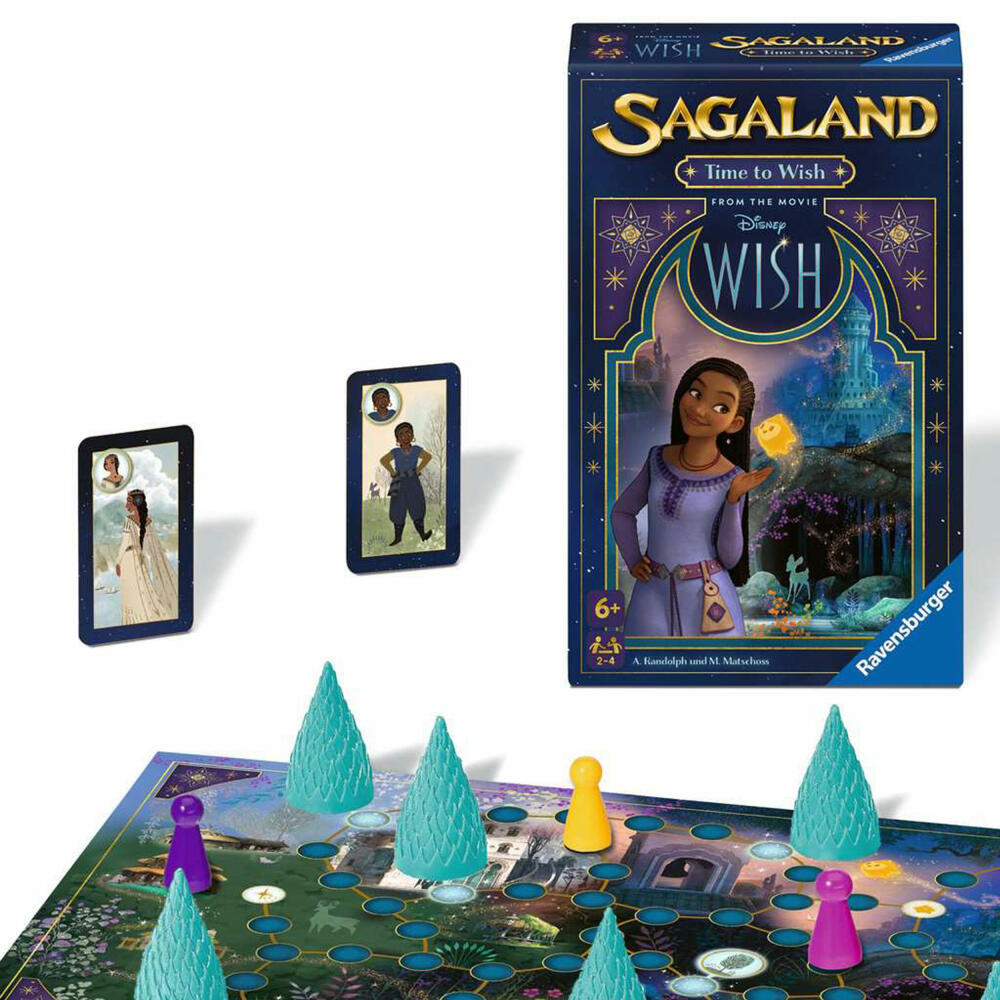 Ravensburger Mitbringspiele Disney Wish Sagaland, Merkspiel, Kinderspiel, Kinder Spiel, 22649
