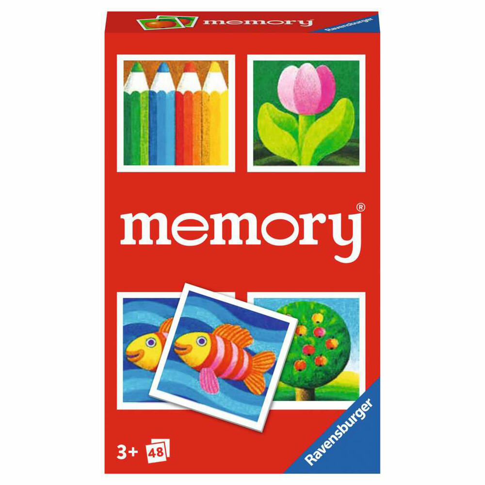 Ravensburger Mitbringspiele Kinder memory, Memospiel, Suchspiel, Kinderspiel, 22457