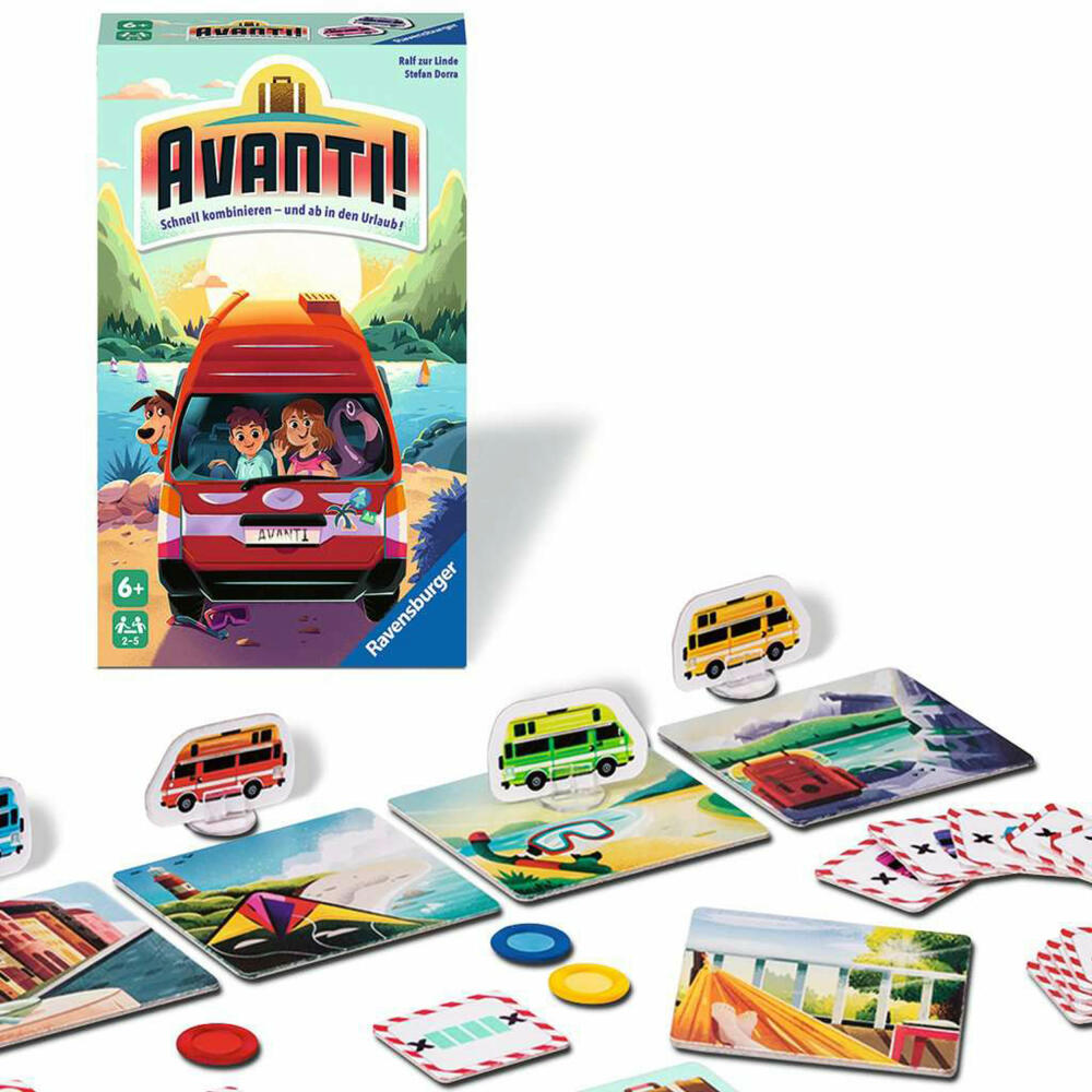 Ravensburger Mitbringspiele Avanti!, Aktionsspiel, Kinderspiel, Kinder Spiel, 22409