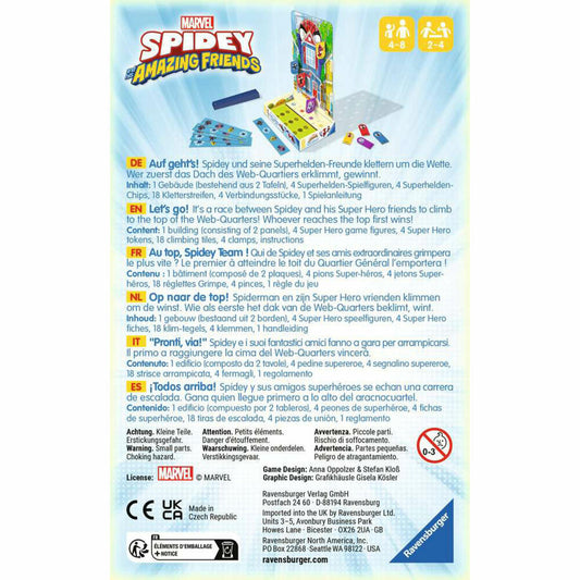 Ravensburger Spidey and his Amazing Friends - Auf gehts, Spidey-Team!, Laufspiel, Kinderspiel, 22594