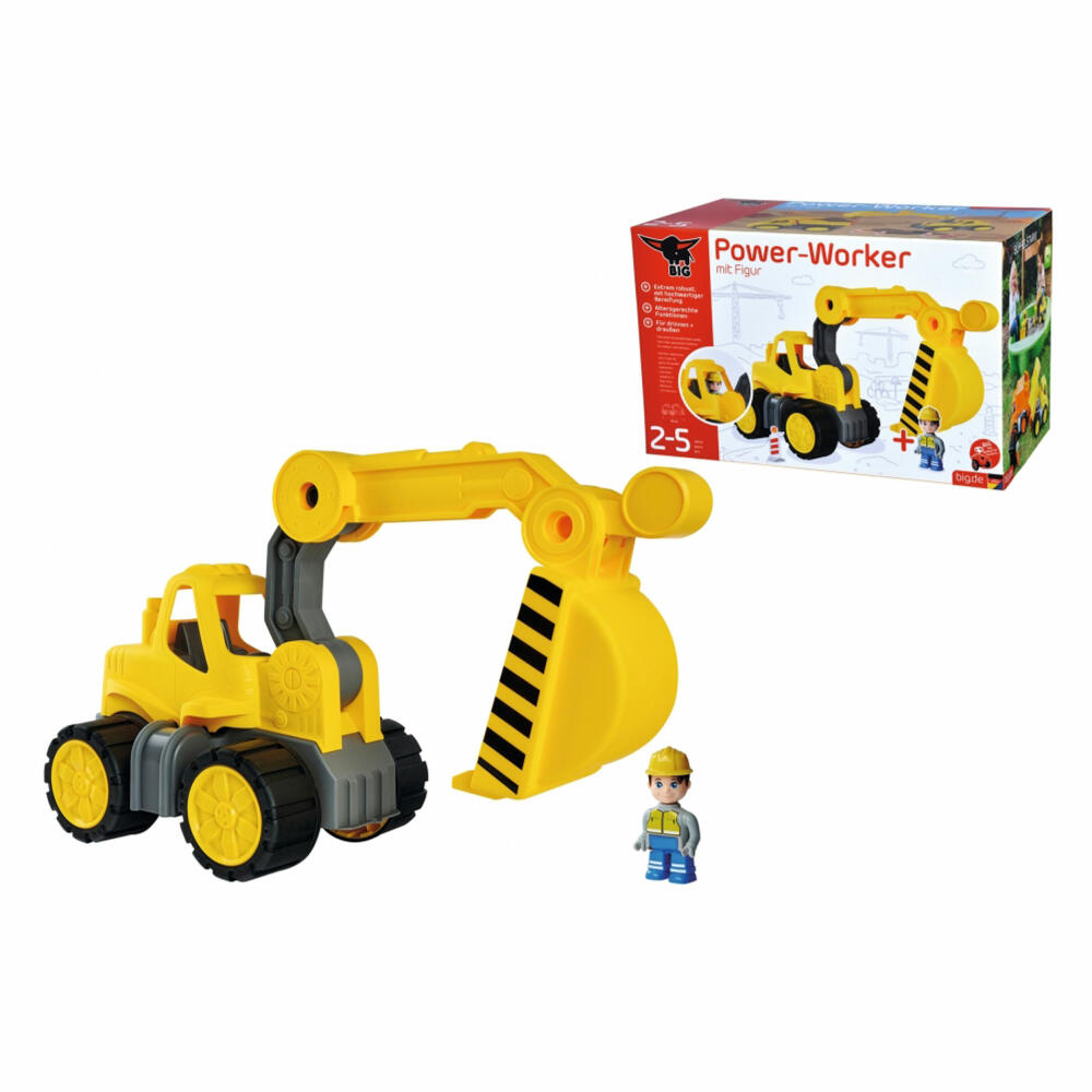 BIG Power Worker Midi Bagger, Sandspielzeug, Kinderspielzeug, Kinder, Spielzeug, 800054835