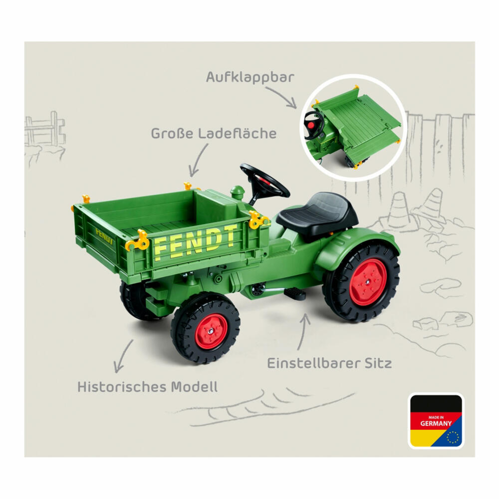 BIG Fendt implement carrier children's tractor, pedal vehicle, children's tractor, vehicle, 800056552