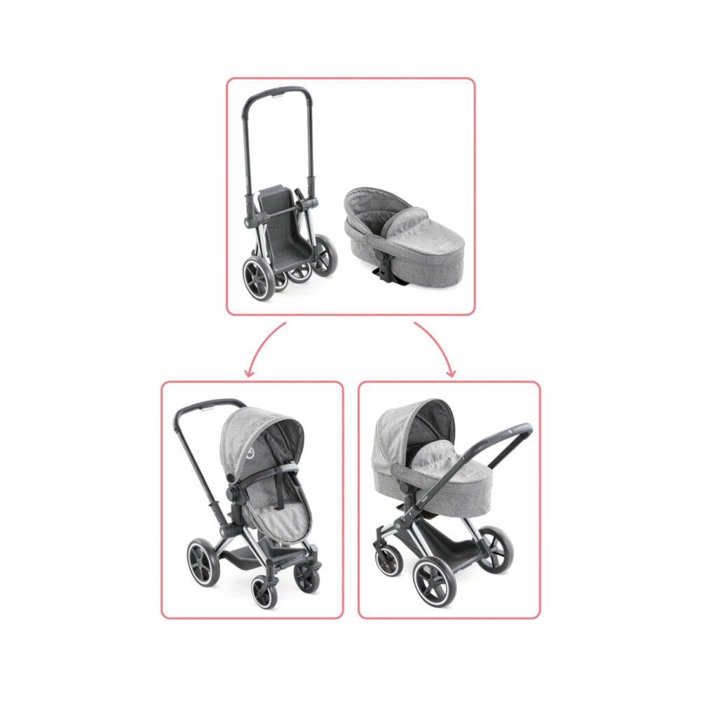 Corolle MGP 36-42cm Cybex Puppenwagen, Puppen Wagen, Buggy, Spielzeug, Grau, 9000140770