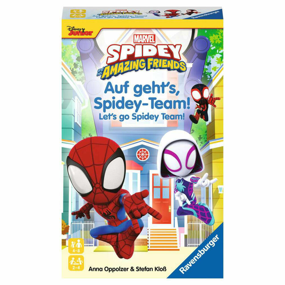 Ravensburger Spidey and his Amazing Friends - Auf gehts, Spidey-Team!, Laufspiel, Kinderspiel, 22594