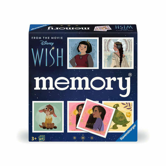 Ravensburger Spiel memory Disney Wish, Memo-Spiel, Legespiel, Gedächtnisspiel, 22595