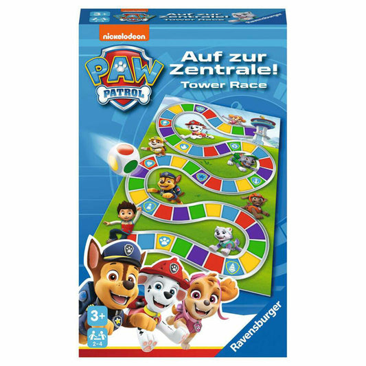 Ravensburger Mitbringspiele Paw Patrol - Auf zur Zentrale!, Laufspiel, Kinderspiel, Kinder Spiel, 22671