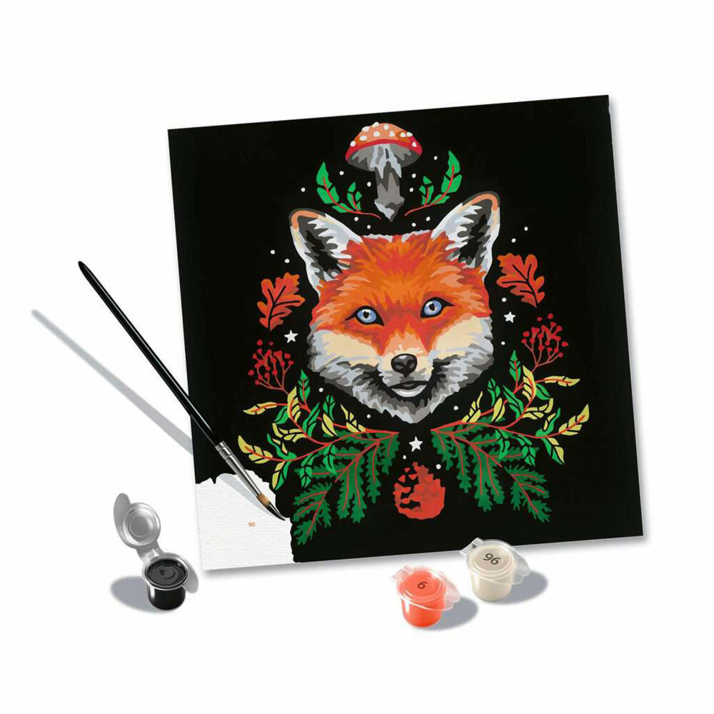 Ravensburger CreArt Pixie Cold: Fox, Paint by Numbers, Painting Set, Coloring Page, Painting, 23511