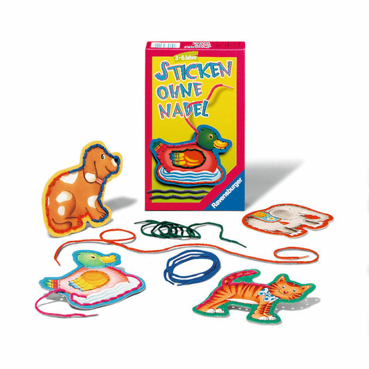 Ravensburger Bring-along games Embroidery without needle, activity game, skill game, children's game, children's game, skill, 23099 0