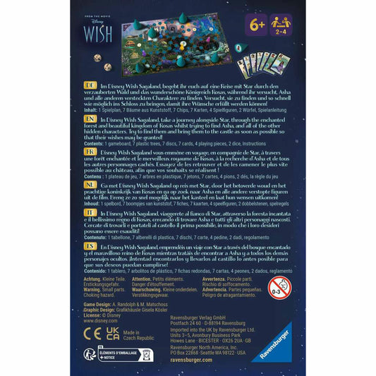 Ravensburger Mitbringspiele Disney Wish Sagaland, Merkspiel, Kinderspiel, Kinder Spiel, 22649