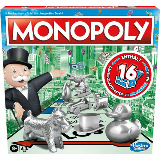 Hasbro Monopoly Classic, family game, board game, parlor game, ages 8 and up, C1009398