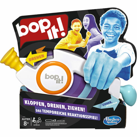 Hasbro Bop It, children's game, family game, board game, reaction game, from 8 years, E6393100
