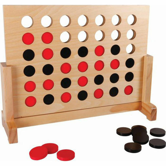 Natural Games XXL 4 in a Row, Four in a Row, Family Game, Children's Game, from 5 years, 61130047