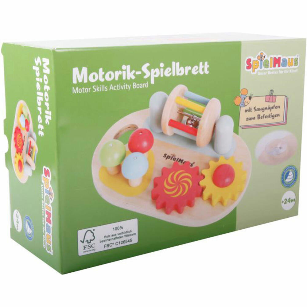 SpielMaus wooden motor skills game board 23.5x15x9.5 cm