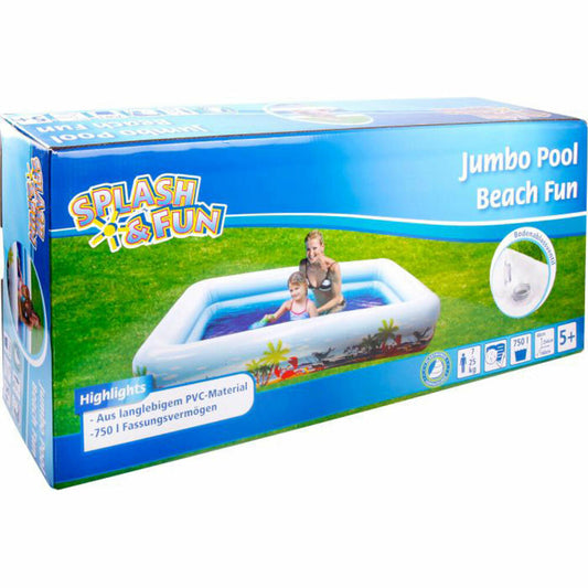 Splash&amp;Fun Splash &amp; Fun Beach Fun Jumbo Pool, 254 x 160 x 48 cm