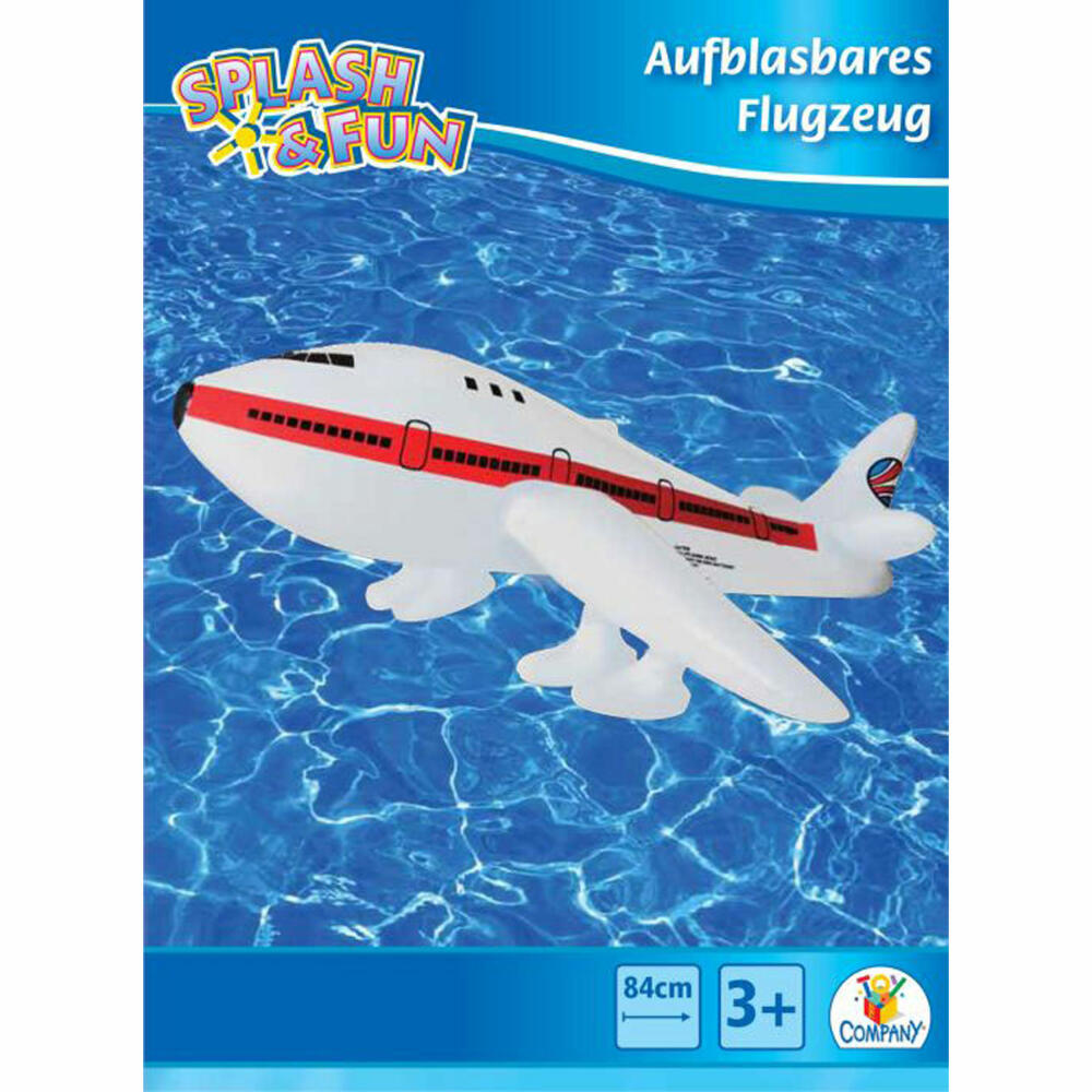 Splash&Fun Splash & Fun Aufblasbares Flugzeug, 25 x 48 x 17 cm