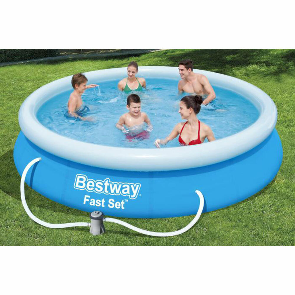 Bestway Deutschland GmbH Fast Set Pool Set, round, with filter pump 366 x 76 cm