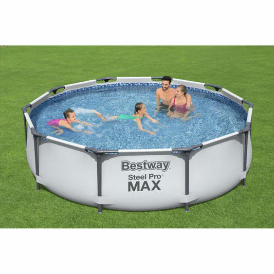 Bestway Deutschland GmbH Steel Pro Max Frame Pool Set, round, with filter pump 305 x 76 cm