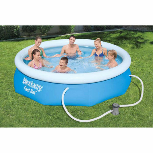 Bestway Deutschland GmbH Fast Set Pool Set, round, with filter pump 305 x 76 cm