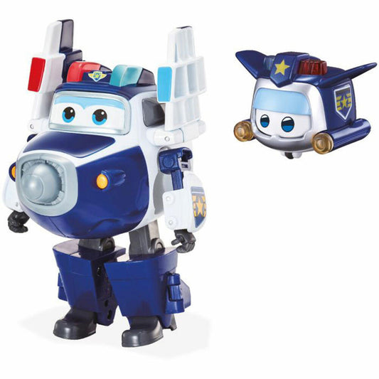 Super Wings TRANSFORMING supercharged Paul+Super Pet Paul
