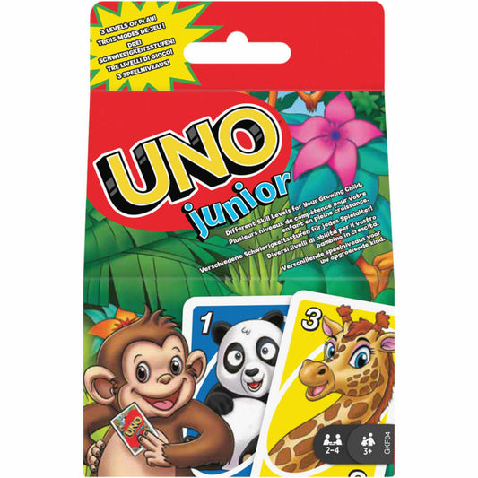 Mattel UNO Junior, card game, children's game, family game, board game, from 3 years, GKF04