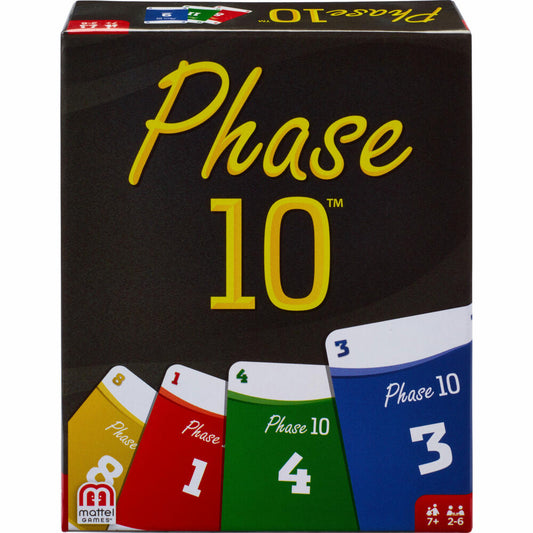 Mattel Phase 10 Card Game, Board Game, Family Game, Ages 7 and Up, FPW38